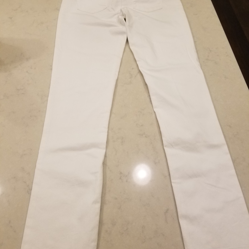 White House Black Market 4R Slim Cut White Denim - Picture 5 of 8